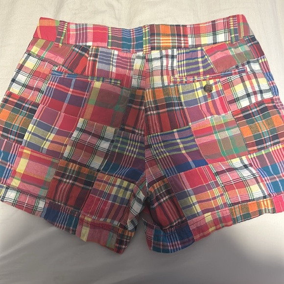 plaid J.Crew shorts, size 6, used - Picture 2 of 3